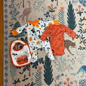 Preemie Halloween Onesies and Bib